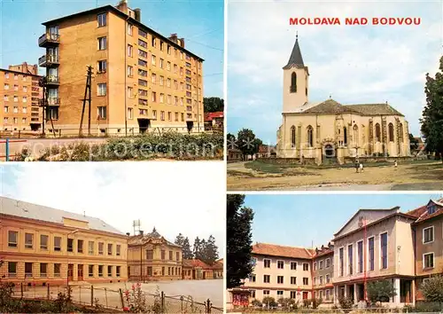 AK / Ansichtskarte 73841644 Moldava_nad_Bodvou_SK Wohnhaeuser Kirche 