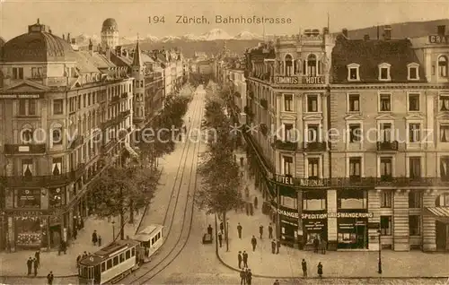 AK / Ansichtskarte  Zuerich_ZH Bahnhofstrasse Zuerich_ZH