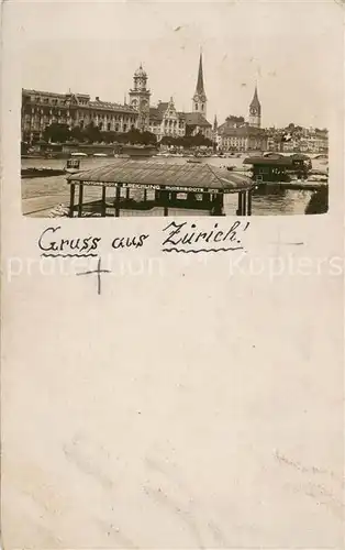 AK / Ansichtskarte  Zuerich_ZH Stadtansicht Zuerich_ZH