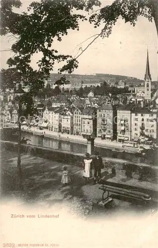 AK / Ansichtskarte  Zuerich_ZH Blick vom Lindenhof Zuerich_ZH