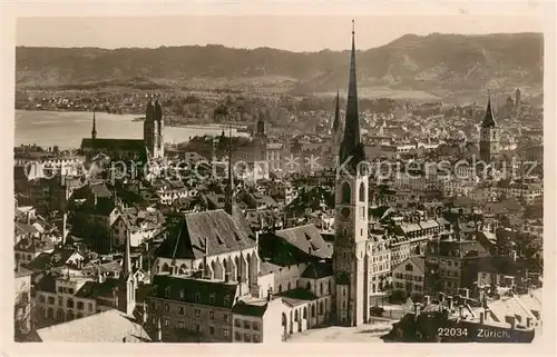 AK / Ansichtskarte  Zuerich_ZH Panorama Zuerich_ZH