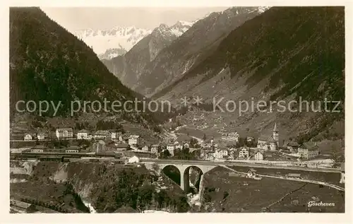 AK / Ansichtskarte  Goeschenen_Goeschenen_UR Viadukt Panorama 