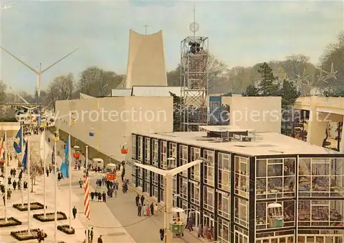 AK / Ansichtskarte Exposition_Universelle_Bruxelles_1958 Civitas Dei Kirche elektronisches Glockenspiel Pavillon 