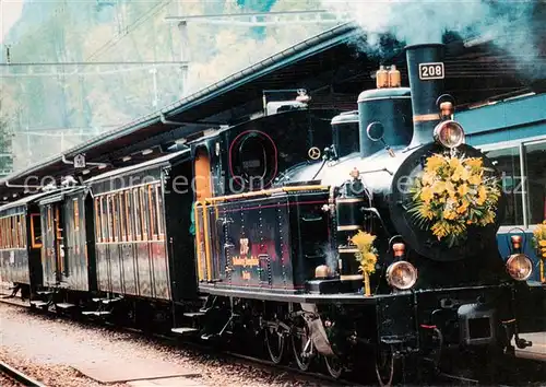 AK / Ansichtskarte Eisenbahn Ballenberg Dampf Bahn G 34 208 ex Bruening SBB 1913  Eisenbahn