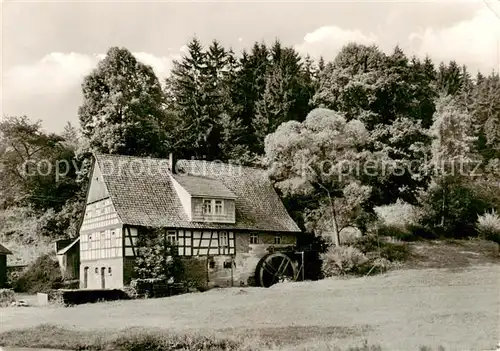AK / Ansichtskarte Tellerhammer Rote Muehle Wasserrad Tellerhammer