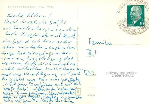 AK / Ansichtskarte Bad_Finsterbergen Panorama Kurort im Thueringer Wald Bad_Finsterbergen