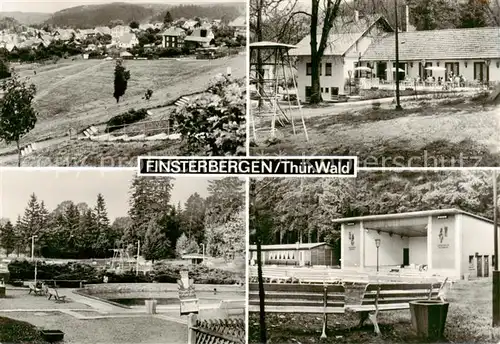 AK / Ansichtskarte Bad_Finsterbergen Panorama Ferienheim Leinagrund Schwimmbad Kurpark Huellrod Bad_Finsterbergen