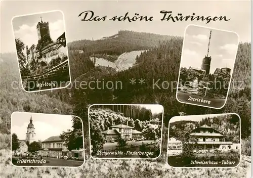 AK / Ansichtskarte Bad_Finsterbergen Steigermuehle Thueringer Wald Wartburg Inselsberg Friedrichroda Tabarz Schweizerhaus Bad_Finsterbergen