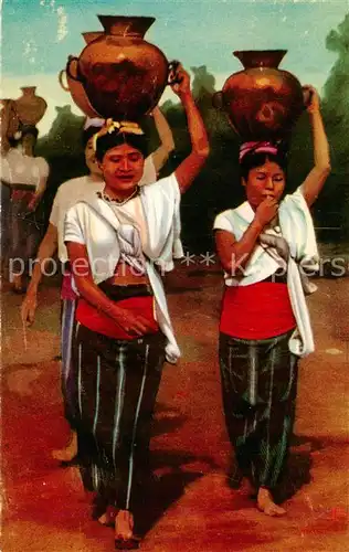 AK / Ansichtskarte Escuintla_Guatemala Aguadoras de Palin 