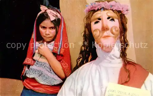 AK / Ansichtskarte Santa Maria de Jesus_Guatemala Effigy of Judas 