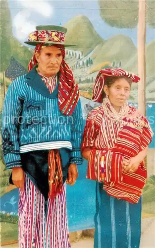 AK / Ansichtskarte Solola_Guatemala Indian Couple 