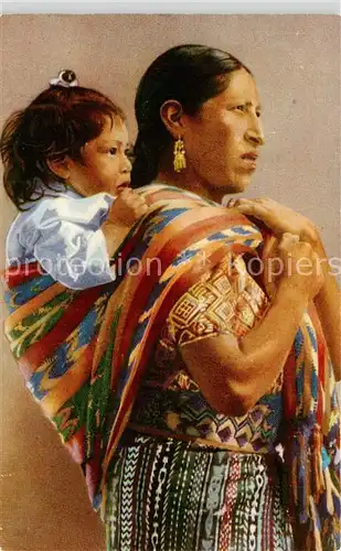 AK / Ansichtskarte Quezaltenango_Guatemala Mother with Baby 