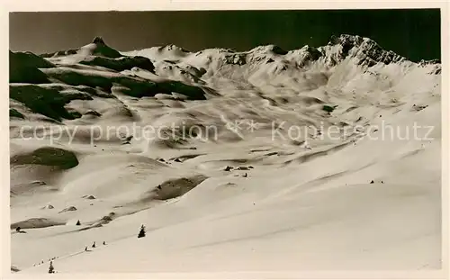 AK / Ansichtskarte Spitzmeilen_2505m_GL Skigelaende 