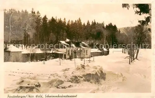 AK / Ansichtskarte Finsterbergen_Bad Schwimmbadrestaurant Finsterbergen_Bad