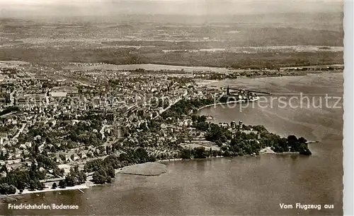 AK / Ansichtskarte Friedrichshafen_Bodensee Fliegeraufnahme Friedrichshafen Bodensee