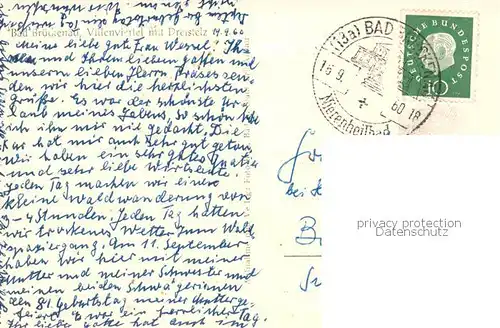 AK / Ansichtskarte Bad_Brueckenau Villenviertel mit Dreistelz Bad_Brueckenau