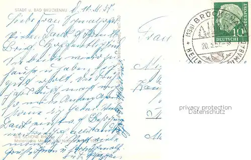 AK / Ansichtskarte Bad_Brueckenau Panorama Heilbad Altstadt Staedt Mineralquelle Wernarzerquelle mit Wandelhalle Kursaal Rathaus Siebener Sprudel  Bad_Brueckenau