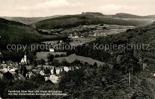 AK / Ansichtskarte Bad_Brueckenau mit Rhoenberge Panorama Bad_Brueckenau