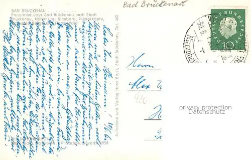 AK / Ansichtskarte Bad_Brueckenau mit Rhoenberge Panorama Bad_Brueckenau