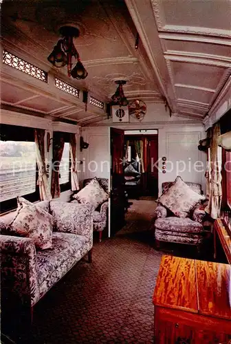 AK / Ansichtskarte 73841943 Eisenbahn Royal Saloon London und North Western Railway Eisenbahn