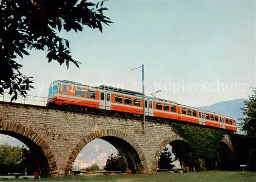 AK / Ansichtskarte  Eisenbahn FLP Treno spola Be 4/8 Lugano Ponte Tresa  Eisenbahn