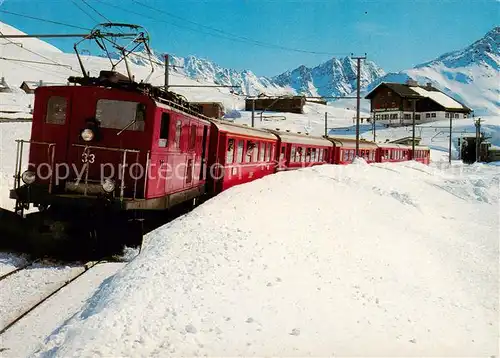 AK / Ansichtskarte  Eisenbahn Rhein Rhoene Express Oberalp Pass  Eisenbahn