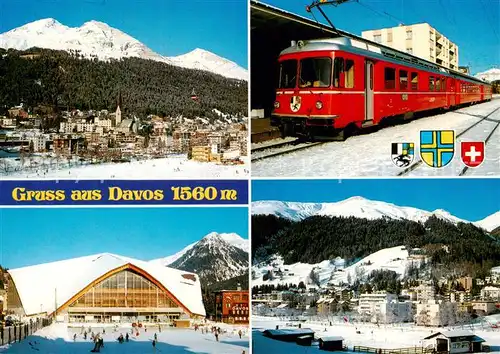 AK / Ansichtskarte 73841979 Eisenbahn Davos  Eisenbahn