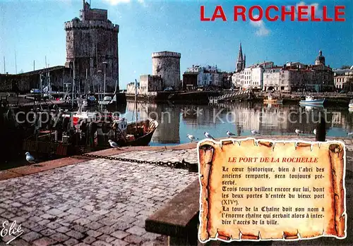 AK / Ansichtskarte 73841996 Chronik-AK La Rochelle Nord Aunis Ocean 