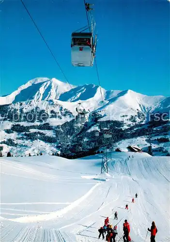 AK / Ansichtskarte  Seilbahn_Cable-Car_Telepherique Lenk Berner Oberland Gondelbahn Betelberg Leiterli 