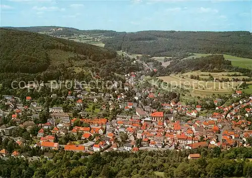 AK / Ansichtskarte  Bad_Brueckenau Panorama Kurort Naturpark Bayerische Rhoen Bad_Brueckenau