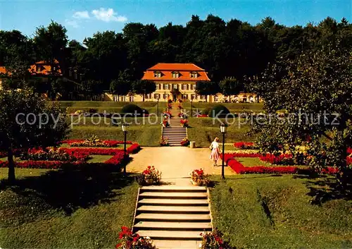 AK / Ansichtskarte  Bad_Brueckenau Kurhotel Fuerstenhof Kurgarten Staatsbad im Naturpark Bayerische Rhoen Bad_Brueckenau