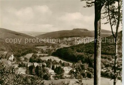 AK / Ansichtskarte  Bad_Brueckenau Panorama Kurort im Naturpark Bayerische Rhoen Kupfertiefdruck Bad_Brueckenau