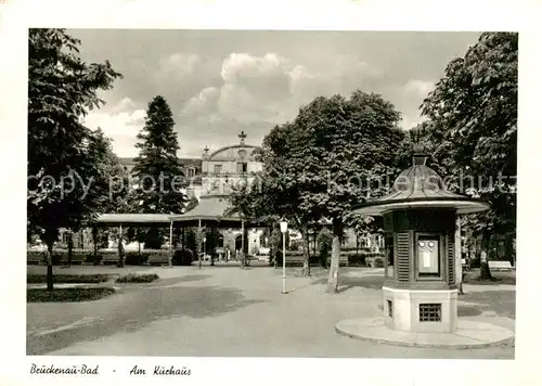 AK / Ansichtskarte  Bad_Brueckenau Am Kurhaus Kurort im Naturpark Bayerische Rhoen Bad_Brueckenau