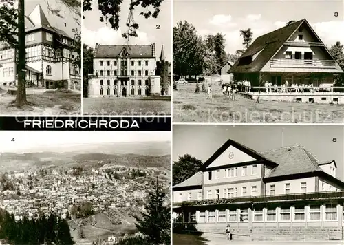 AK / Ansichtskarte  Friedrichroda FDGB-Erholungsheim Spiessberghaus Schloss Reinhardsbrunn HO-Gaststaette Heuberghaus Blick vom Koernberg Park-Hotel Friedrichroda