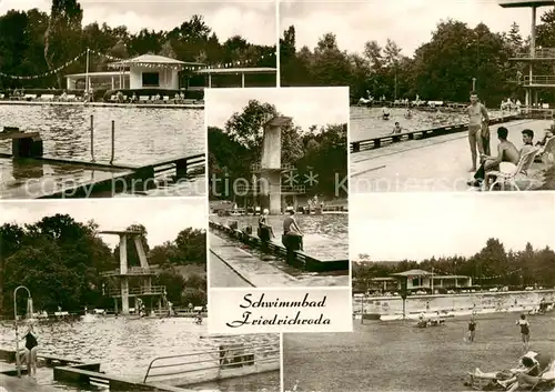 AK / Ansichtskarte  Friedrichroda Schwimmbad Sprungturm Friedrichroda