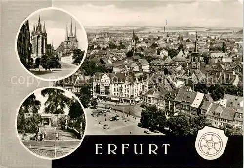 AK / Ansichtskarte  Erfurt Dom Severikirche Stadtpanorama Erfurt