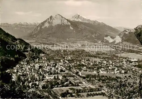 AK / Ansichtskarte  Bad_Ragaz_Ragatz_SG mit Gonzen und Alvier 