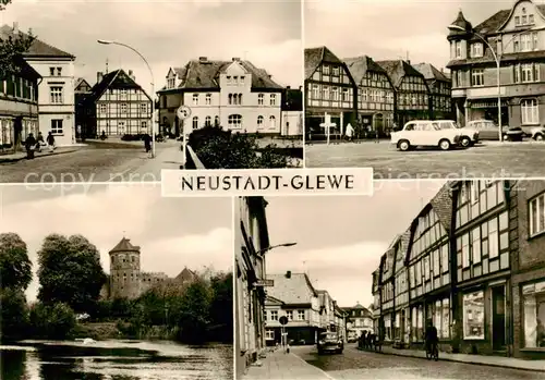 AK / Ansichtskarte 73842108 Neustadt-Glewe Teilansichten Marktplatz Gondelteich Neustadt-Glewe