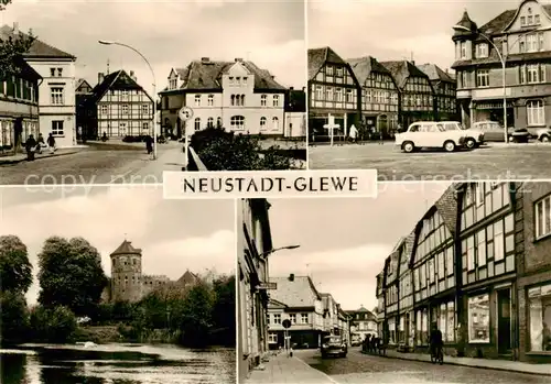 AK / Ansichtskarte  Neustadt-Glewe Teilansichten Marktplatz Gondelteich Neustadt-Glewe