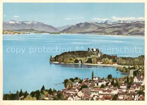 AK / Ansichtskarte  Zuerichsee_ZH Halbinsel Au Panorama Zuerichsee ZH