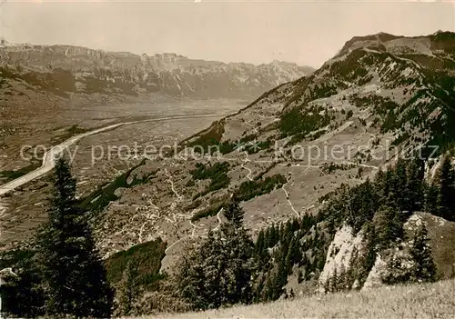 AK / Ansichtskarte  Liechtenstein_Fuerstentum Walser Heuberg Triesenberg Rheintal 