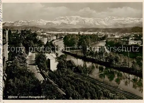 AK / Ansichtskarte  Zuerich_ZH Limmat Platzspitz Sihl Zuerich_ZH