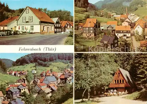 AK / Ansichtskarte 73842174 Fehrenbach_Thueringer_Wald HOG Rasthof Teilansichten Waldbaude Werraquelle Fehrenbach_Thueringer_Wald