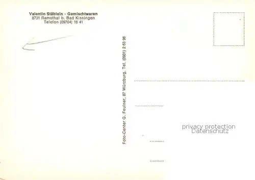 AK / Ansichtskarte 73842192 Ramsthal Panorama Gemischtwaren Staeblein Ramsthal