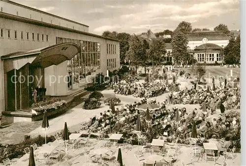 AK / Ansichtskarte 73842200 Bad_Salzuflen Konzertplatz der Konzerthalle mit Kurhaus Bad_Salzuflen