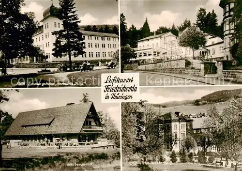 AK / Ansichtskarte 73842208 Friedrichroda FDGB Erholungsheim Hermann Danz Sanatorium Tannenhof Heuberghaus FDGB Ferienheim Klosterberg Friedrichroda