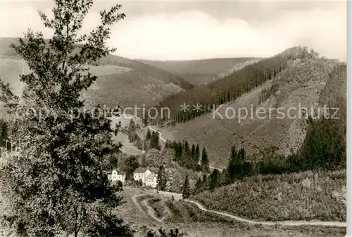 AK / Ansichtskarte  Friedrichroda Blick ins Kuehle Tal und zur Schauenburg Friedrichroda