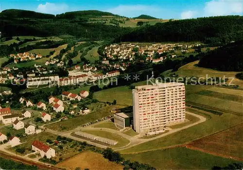 AK / Ansichtskarte 73842233 Bad_Brueckenau Fliegeraufnahme mit Kurstift Bad_Brueckenau