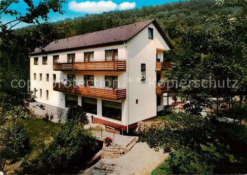 AK / Ansichtskarte  Bad_Brueckenau Hotel Garni Cafe Zur Muehle Bad_Brueckenau