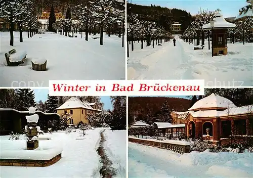 AK / Ansichtskarte  Bad_Brueckenau Winteridylle Teilansichten Bad_Brueckenau